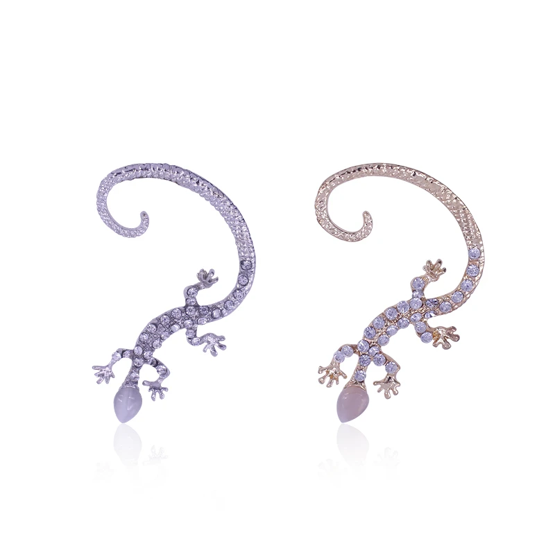 Vintage Punk Gothic Lizard Crocodile Earrings Female Ear Clip Golden Rhinestone Animal Earrings Fashion Jewelry Gift 2021
Vintage Punk Gothic Lizard Crocodile Earrings Female Ear Clip Golden Rhinestone Animal Earrings Fashion Jewelry Gift 2021