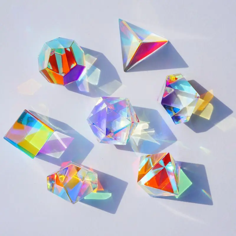 7pcs Light Prism Photo Ornaments Seven Rainbow Color Crystal Valentine's Day Girlfriend Gift Seven-piece Suit Optical Glass
7pcs Light Prism Photo Ornaments Seven Rainbow Color Crystal Valentine's Day Girlfriend Gift Seven-piece Suit Optical Glass