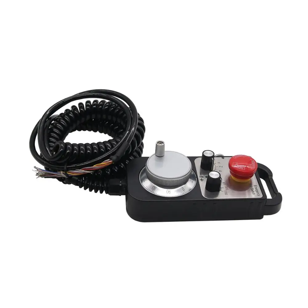 6-Axis 5V 100PPR CNC Pendant Handwheel with Emergency Stop Switch Manual Pulse Generator MPG
6-Axis 5V 100PPR CNC Pendant Handwheel with Emergency Stop Switch Manual Pulse Generator MPG