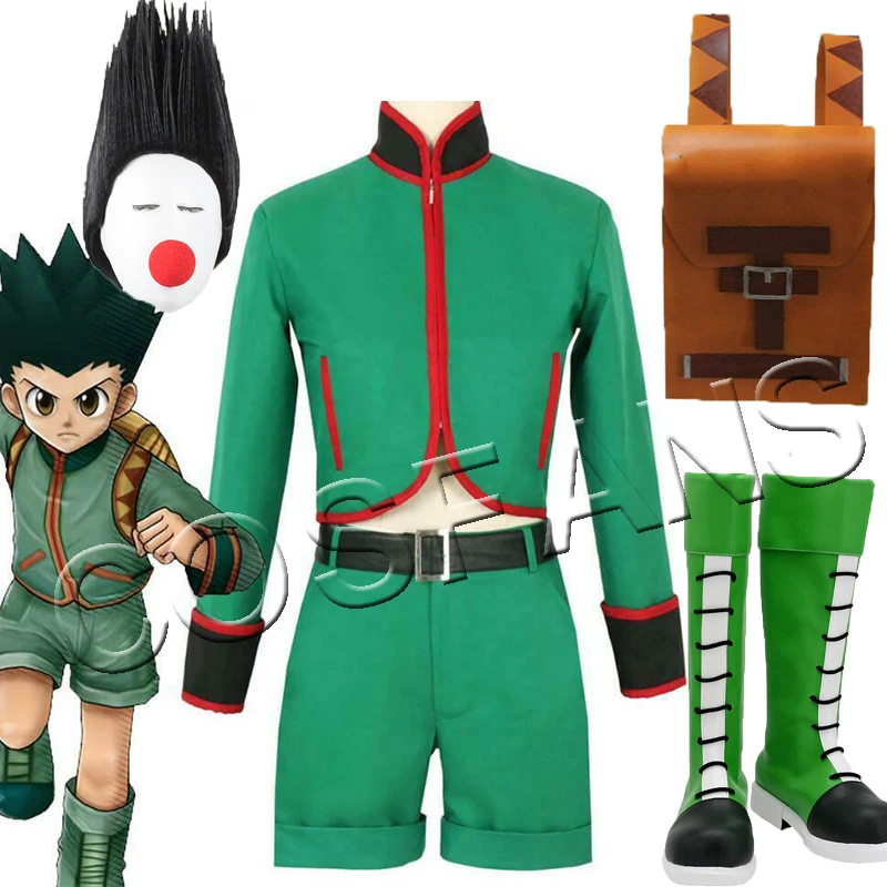 Костюм для косплея из аниме Hunter x Hunter Gon Freecss, комплект из топа и брюк для женщин и мужчин, карнавальный костюм для Хэллоуина, обувь и рюкзак с п...
Костюм для косплея из аниме Hunter x Hunter Gon Freecss, комплект из топа и брюк для женщин и мужчин, карнавальный костюм для Хэллоуина, обувь и рюкзак с п...