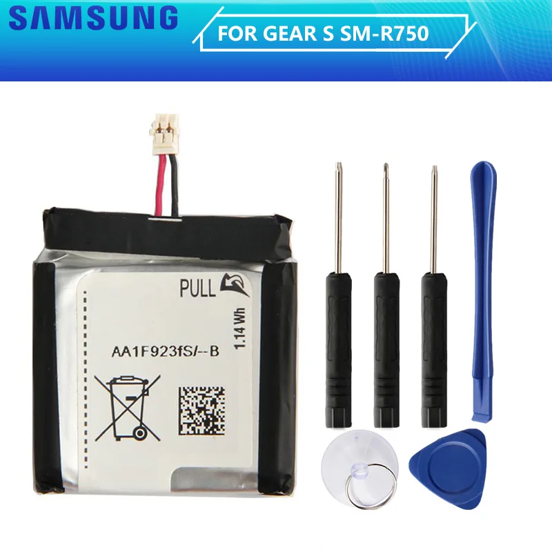 Оригинальный аккумулятор SAMSUNG для Samsung Gear S SM R750 SMR750 300mAh аутентичная запасная