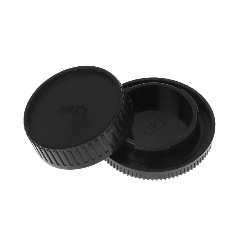 

Rear Lens Body Cap Camera Cover Set Dust Screw Mount Protection Plastic Black Replacement for Minolta MD X700 DF-1 N7MC