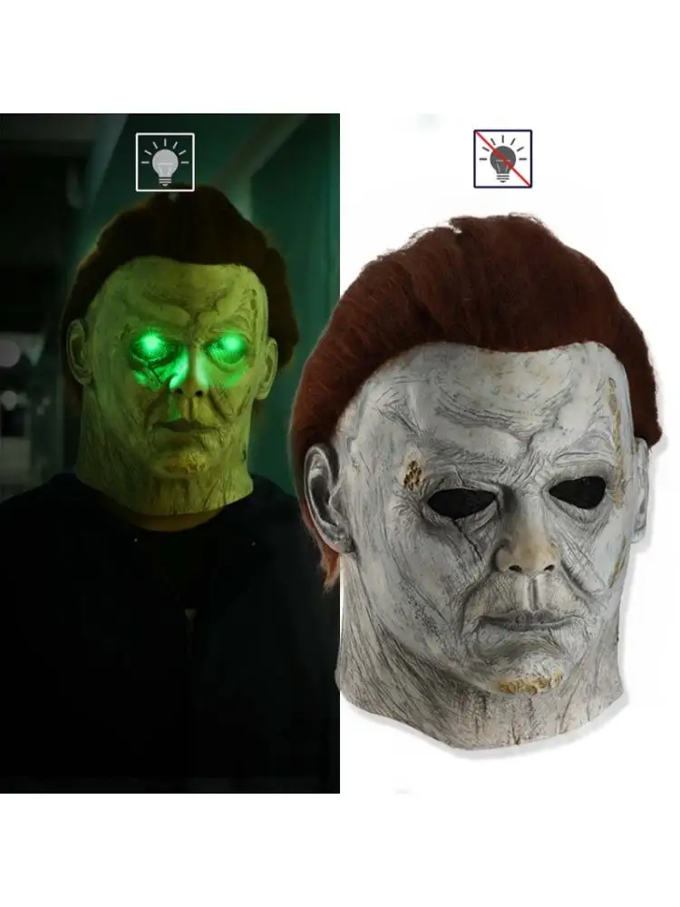 Halloween Myers Mask Costume Horror Toy Scary Headgear Cosplay Props for Easter BX0D 
Halloween Myers Mask Costume Horror Toy Scary Headgear Cosplay Props for Easter BX0D
