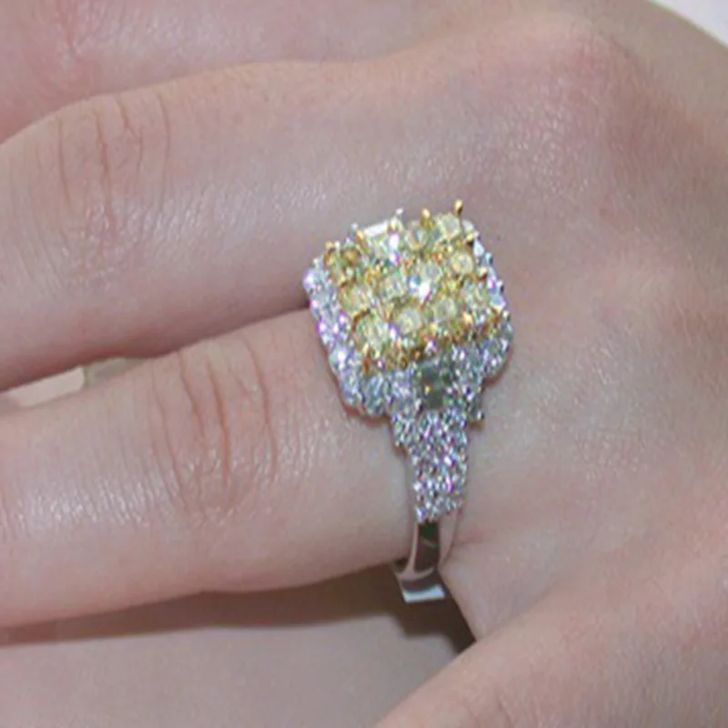 Milangirl Ladies White Gold Color Zircon Ring Engagement Wedding Yellow Crystal Zirconia Ring Jewelry Women Accessories
Milangirl Ladies White Gold Color Zircon Ring Engagement Wedding Yellow Crystal Zirconia Ring Jewelry Women Accessories