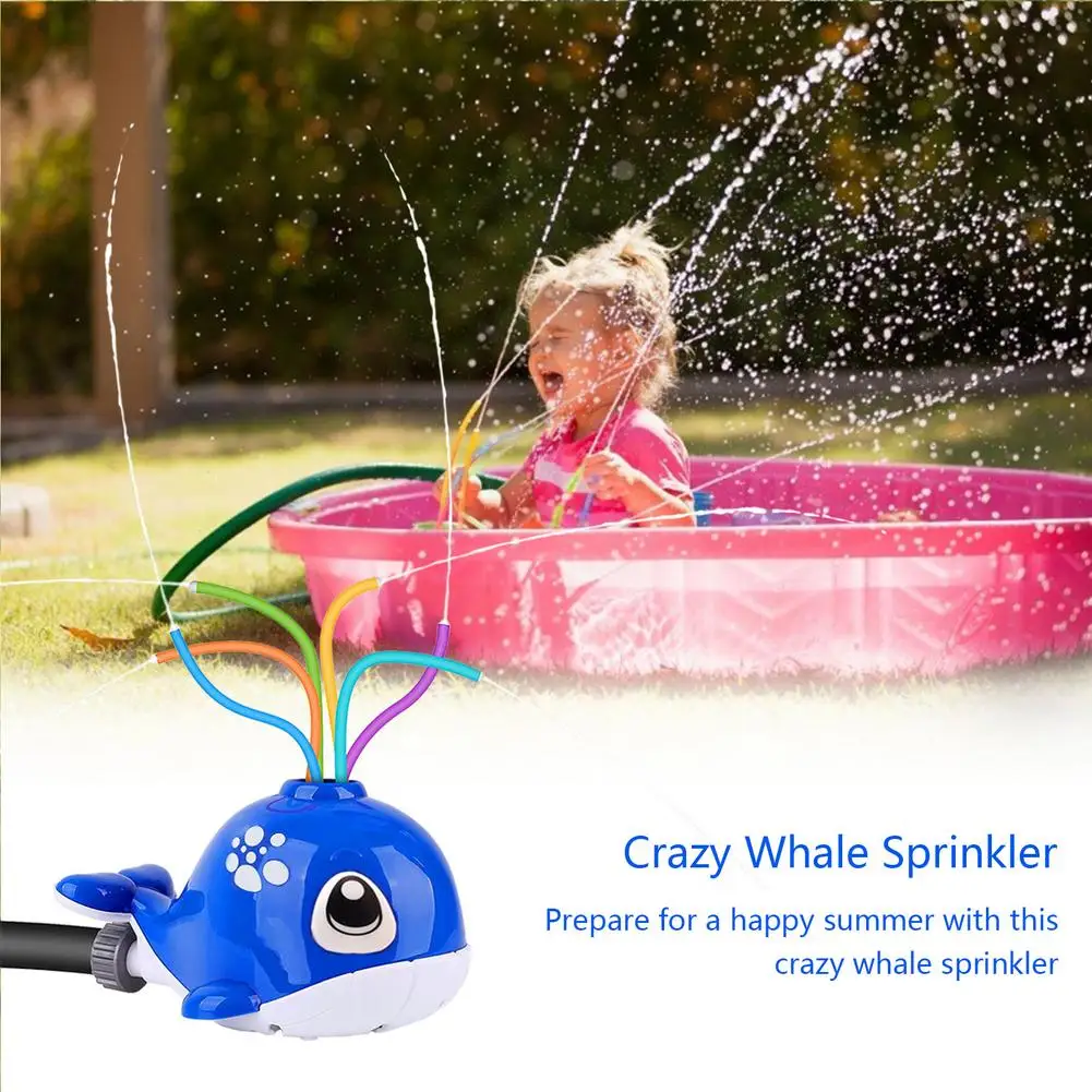 

New Sprinkler For Kids Water Play Spinning Whale Toy Beach Lawn Fountain Toy Summer Outdoor Play Water Game For Kids
