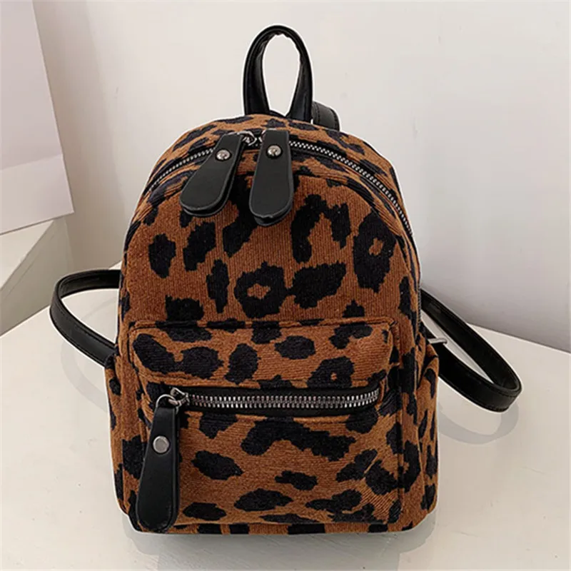 Leopard Women Backpack Corduroy Small Square Bag Soft Mujer Back Pack Preppy Portable Daypack Lady Mini Travel Back Bag Mochila
Leopard Women Backpack Corduroy Small Square Bag Soft Mujer Back Pack Preppy Portable Daypack Lady Mini Travel Back Bag Mochila