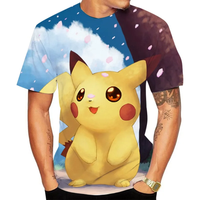 2021 Pokemon Fashion Men's T-shirt Pikachu 3D Stereo Summer Short Sleeve Cartoons Top Anime Men Clothing Fashion Boys Tops
2021 Pokemon Fashion Men's T-shirt Pikachu 3D Stereo Summer Short Sleeve Cartoons Top Anime Men Clothing Fashion Boys Tops