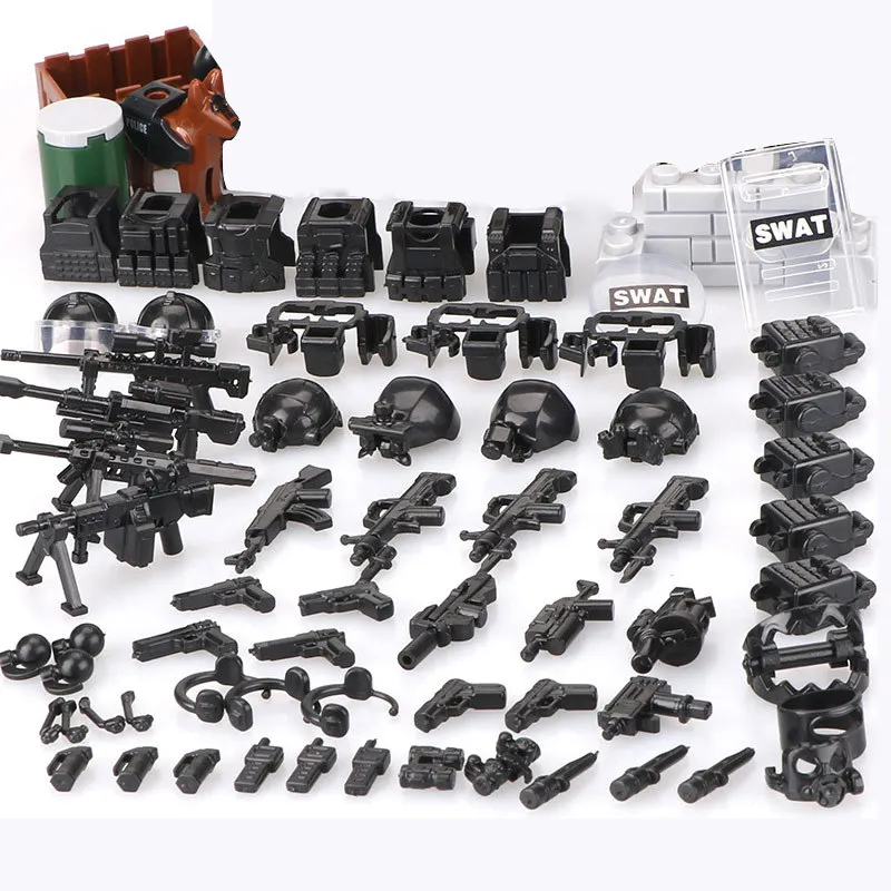 2021 World War 2 WW2 Army Military Soldier City Police SWAT Weapon Police Dog Building Block MOC Model DIY Bricks Kids Toys 
2021 World War 2 WW2 Army Military Soldier City Police SWAT Weapon Police Dog Building Block MOC Model DIY Bricks Kids Toys