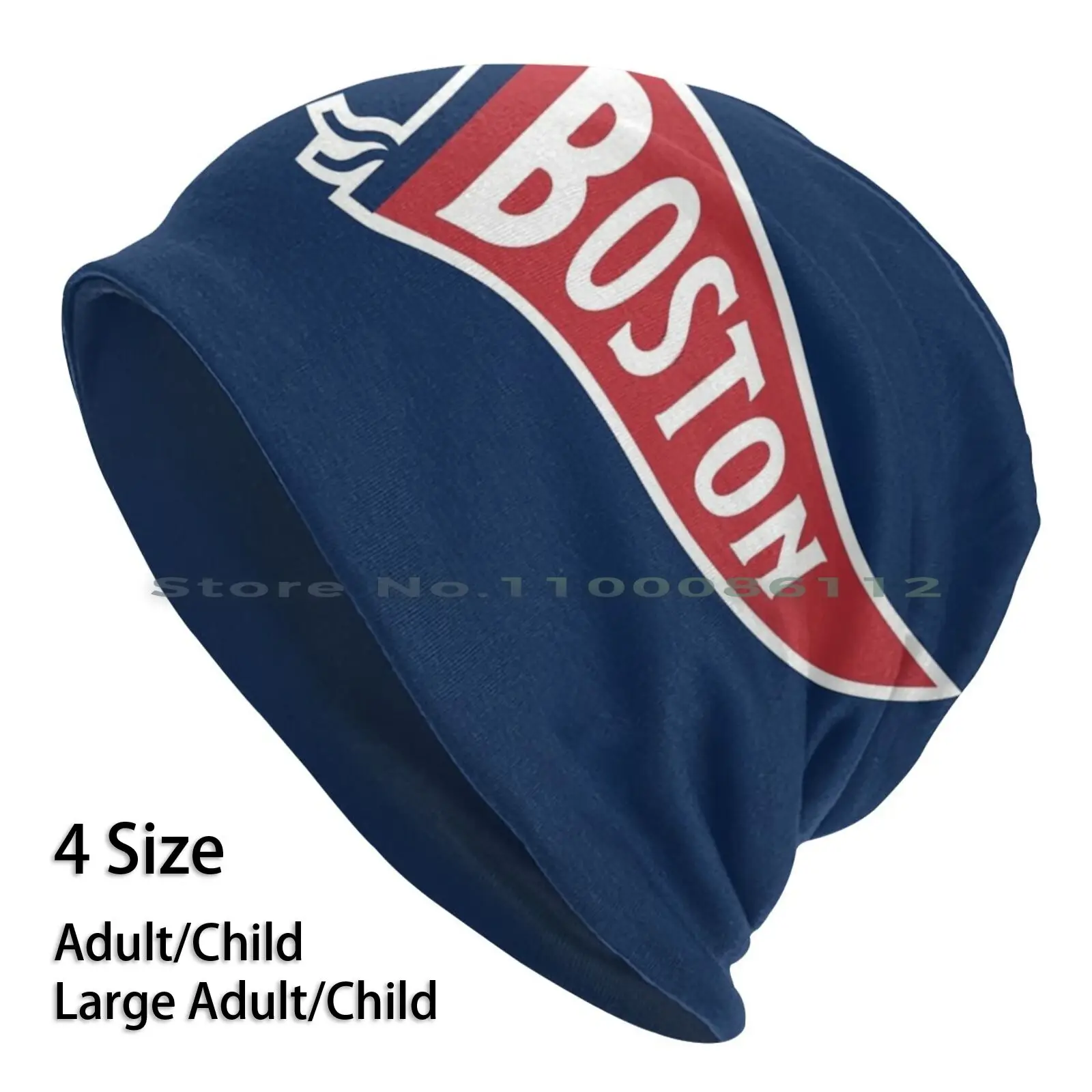 

Boston Pennant-Navy Beanies Knit Hat Boston Baseball Vintage Retro Big Papi David Ortiz Mookie Betts Many Ramirez Hat Chris