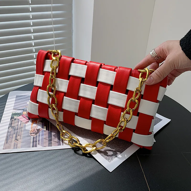 Fashion Lattice Weaving Messenger Bags Multiple Accessories Sling Crossbody Shoulder Bag Classic Zipper High Quality Leather Bag
Fashion Lattice Weaving Messenger Bags Multiple Accessories Sling Crossbody Shoulder Bag Classic Zipper High Quality Leather Bag