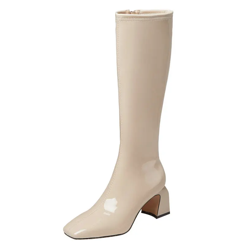 Autumn Winter Women Knee High Boots High Quality Genuine Leather Thick high Heels ladies boots Party Casual Shoes Woman
Autumn Winter Women Knee High Boots High Quality Genuine Leather Thick high Heels ladies boots Party Casual Shoes Woman
