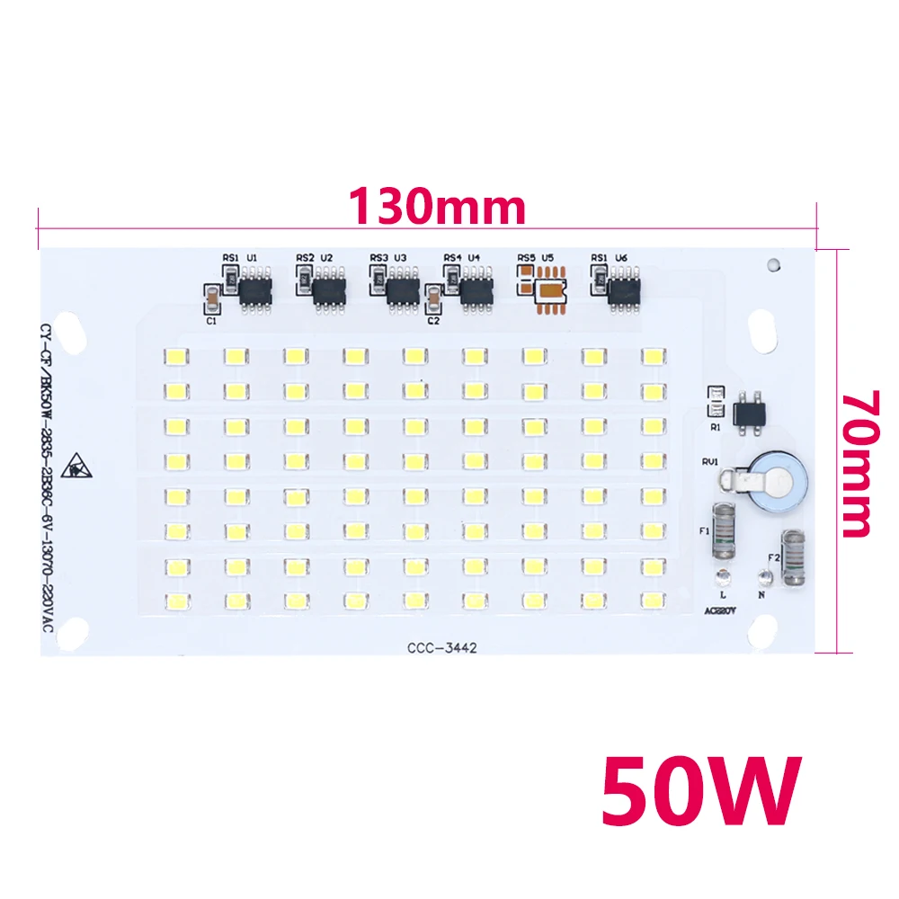 Чип для светодиодных ламп высокой мощности 50 Вт 100 150 200 | Лампы и освещение