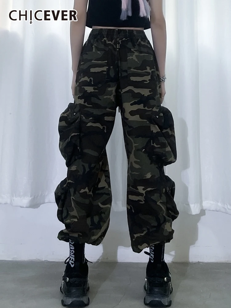 CHICEVER Loose Cargo Pants For Women High Waist Print Colorblock Pockets Trousers Female Korean Fashion Autumn Clothing 2021 New
CHICEVER Loose Cargo Pants For Women High Waist Print Colorblock Pockets Trousers Female Korean Fashion Autumn Clothing 2021 New