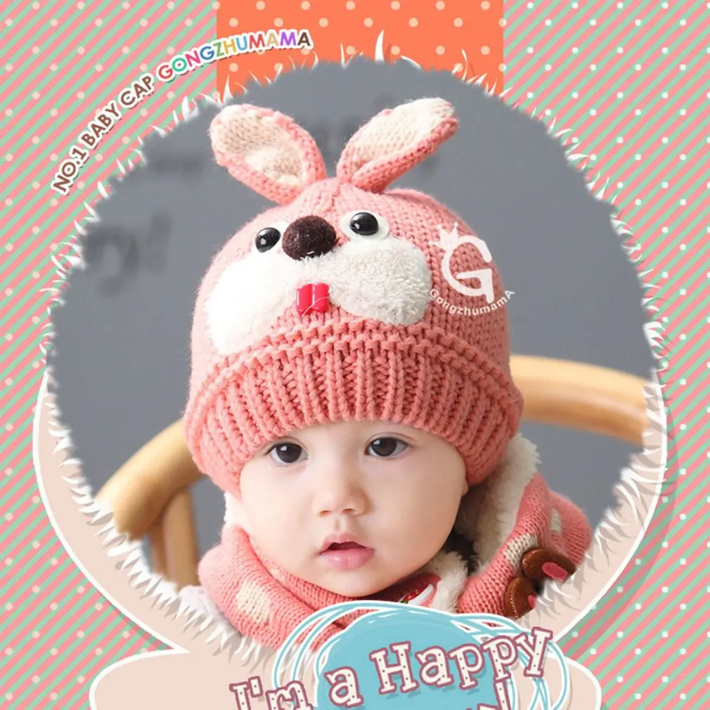 Winter Fashion Baby Bunny Hat Scarf Two-Piece Set Comfortable Knitted Hat Kids Cute Knitting Cap Outdoor Baby Warm Hat
Winter Fashion Baby Bunny Hat Scarf Two-Piece Set Comfortable Knitted Hat Kids Cute Knitting Cap Outdoor Baby Warm Hat