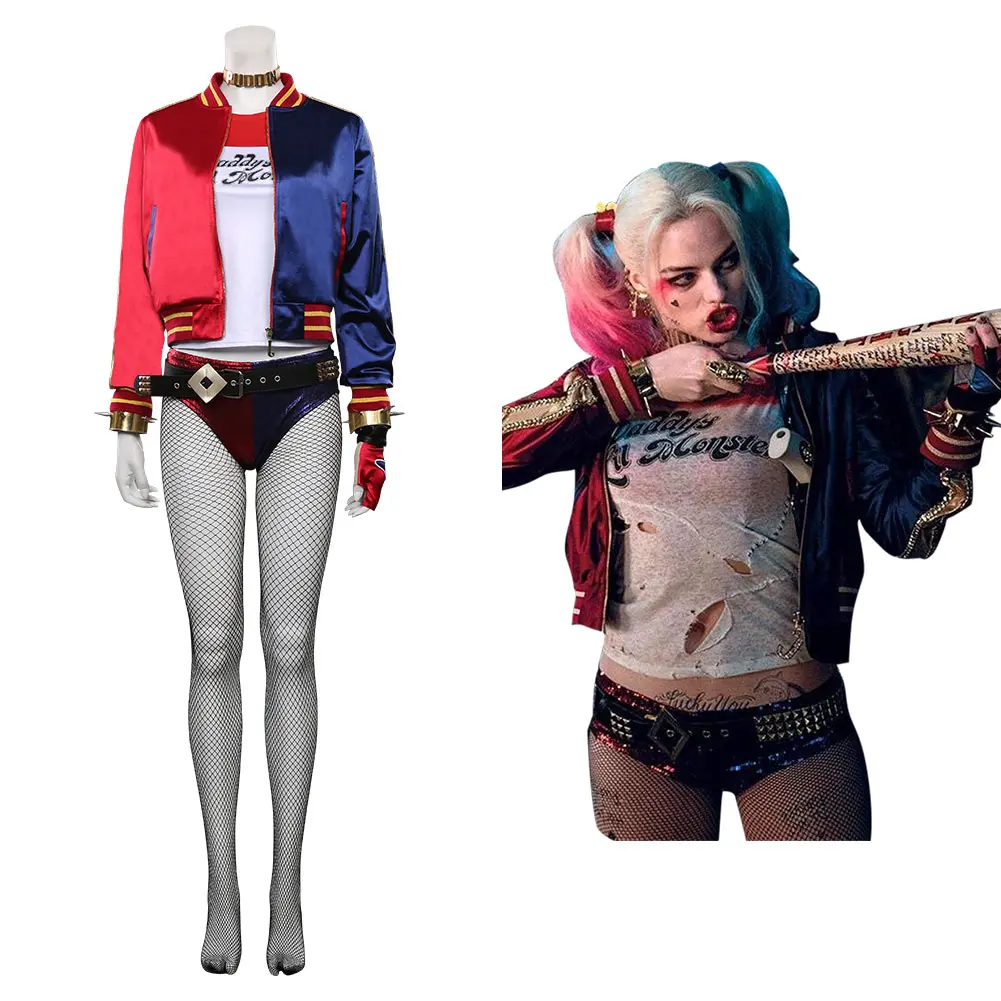 Harleen Quinzel Cosplay Costume T-shirt Pants Outfits Halloween Carnival Suit
Harleen Quinzel Cosplay Costume T-shirt Pants Outfits Halloween Carnival Suit