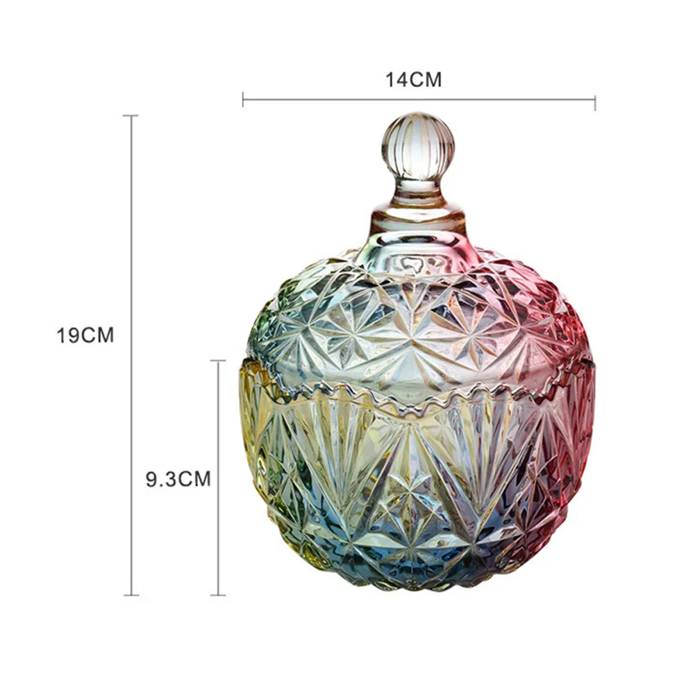 Glass Candy Jar with Lid Decorative Candy Bowl Crystal Covered Storage Jar for Snacks LKS99
Glass Candy Jar with Lid Decorative Candy Bowl Crystal Covered Storage Jar for Snacks LKS99