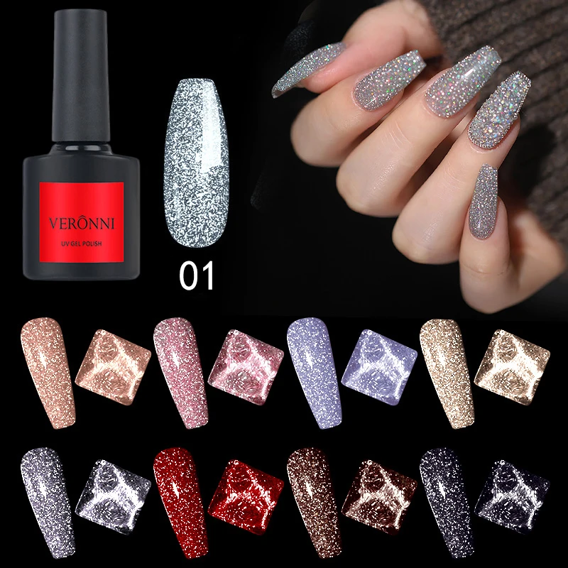 VERONNI 10ML Reflective Gel Nail Polish Shiny 16 Colors Vernis Semi Permanent Varnish Hybird Nail Polish UV Acrygel for Nail Art
VERONNI 10ML Reflective Gel Nail Polish Shiny 16 Colors Vernis Semi Permanent Varnish Hybird Nail Polish UV Acrygel for Nail Art