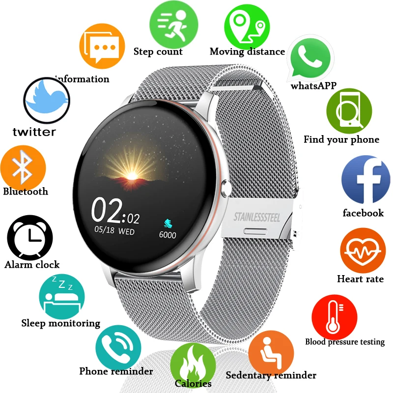 LIGE 2020 New Color screen Digital Watch women men Heart Rate Blood Pressure Monitor Fitness Tracker WristWatch For Android IOS
LIGE 2020 New Color screen Digital Watch women men Heart Rate Blood Pressure Monitor Fitness Tracker WristWatch For Android IOS