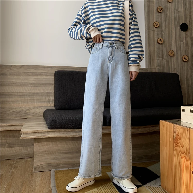 3011 2021 new spring and autumn high-waist wide-leg trousers are thin and all-match jeans
3011 2021 new spring and autumn high-waist wide-leg trousers are thin and all-match jeans