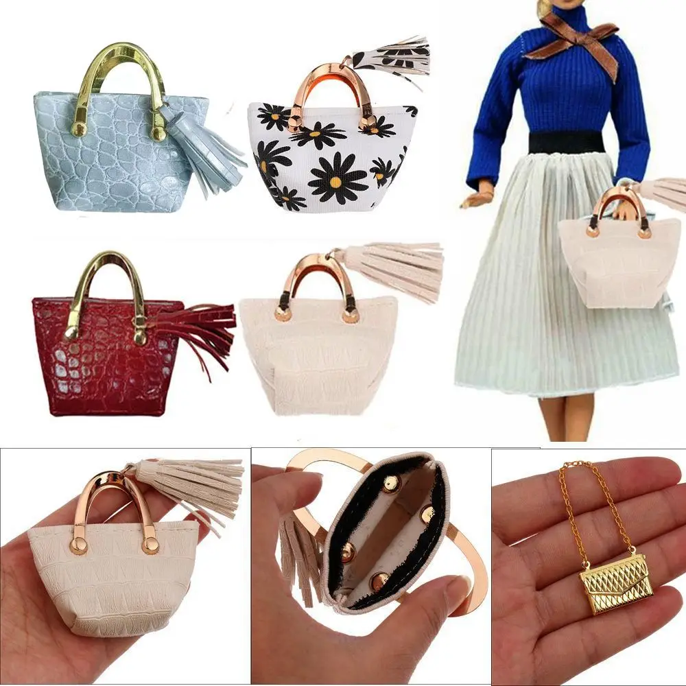 PU Leather Fashion Dollhouse Kids Toys Accessories Lady Leather Bag 1/6 Doll Accessories Dolls Handbag Purse
PU Leather Fashion Dollhouse Kids Toys Accessories Lady Leather Bag 1/6 Doll Accessories Dolls Handbag Purse