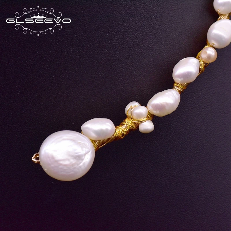 GLSEEVO Handmade Natural Baroque White Pearl Adjustable Women Choker Necklace Anime Party Wedding Gift Fashion Jewelry GN0061-2
GLSEEVO Handmade Natural Baroque White Pearl Adjustable Women Choker Necklace Anime Party Wedding Gift Fashion Jewelry GN0061-2