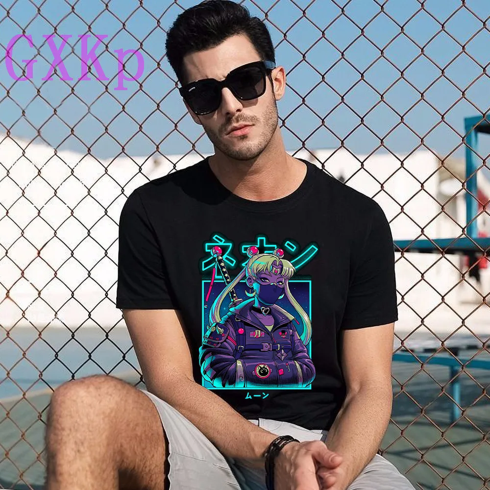 Anime Sailor Moon Retro Aesthetic t shirt 100% Cotton Eyes T-shirt 90s graphics Top Black Tee Oversized clothes Female/Man
Anime Sailor Moon Retro Aesthetic t shirt 100% Cotton Eyes T-shirt 90s graphics Top Black Tee Oversized clothes Female/Man