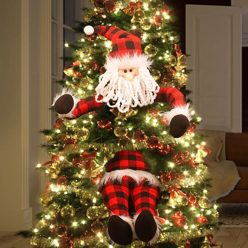 Santa Claus Hugs The Tree Doll Snowman Old Man Christmas Tree Ornament Festive Decorations Atmosphere Xmas Pendant Tree Decor
Santa Claus Hugs The Tree Doll Snowman Old Man Christmas Tree Ornament Festive Decorations Atmosphere Xmas Pendant Tree Decor