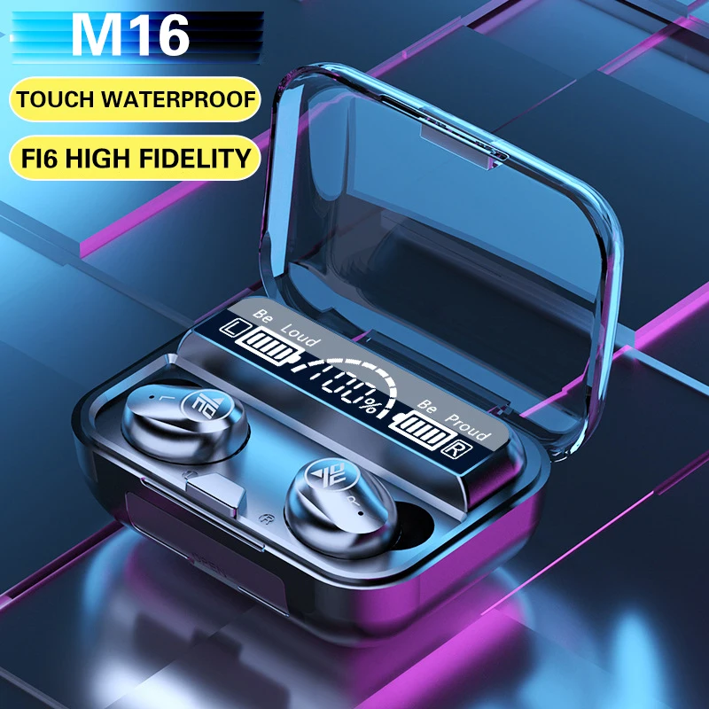 Беспроводные Bluetooth-наушники M16 V5.0, водонепроницаемые, с двойным микрофоном и аккумулятором 2000 мА · ч
Беспроводные Bluetooth-наушники M16 V5.0, водонепроницаемые, с двойным микрофоном и аккумулятором 2000 мА · ч