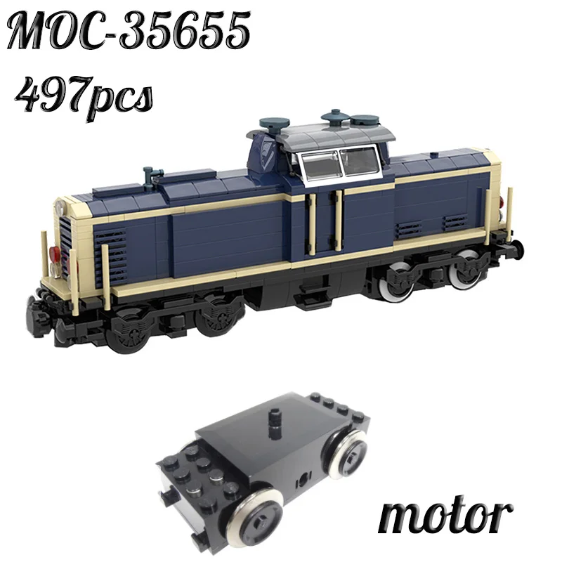 MOC Classic Track Building Block Train V100 German Cargo Locomotive Railway Children's Educational Assembled Bricks Toys Gifts
MOC Classic Track Building Block Train V100 German Cargo Locomotive Railway Children's Educational Assembled Bricks Toys Gifts