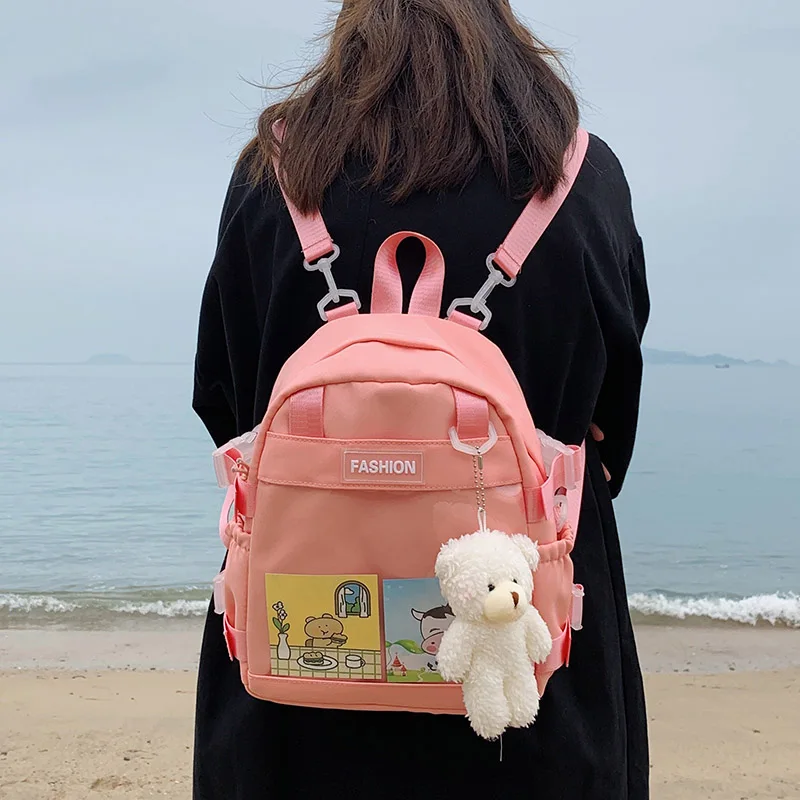 HOCODO Fashion Small Women's Backpack Solid Color Casual School Bag For Teenage Girls Cute Shoulder Bag Female Kawaii Backpack
HOCODO Fashion Small Women's Backpack Solid Color Casual School Bag For Teenage Girls Cute Shoulder Bag Female Kawaii Backpack