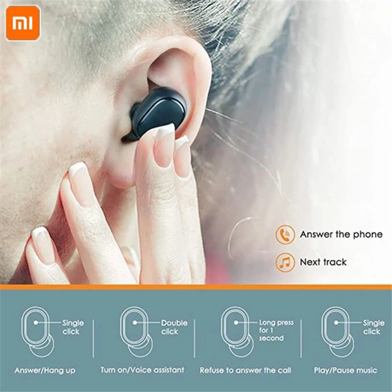 NEW Fone xiaom original Redmi Airdots 2 Bluetooth 5.0 earphones Fone Airdots automatically connect to AIR 2 SE earphones
NEW Fone xiaom original Redmi Airdots 2 Bluetooth 5.0 earphones Fone Airdots automatically connect to AIR 2 SE earphones