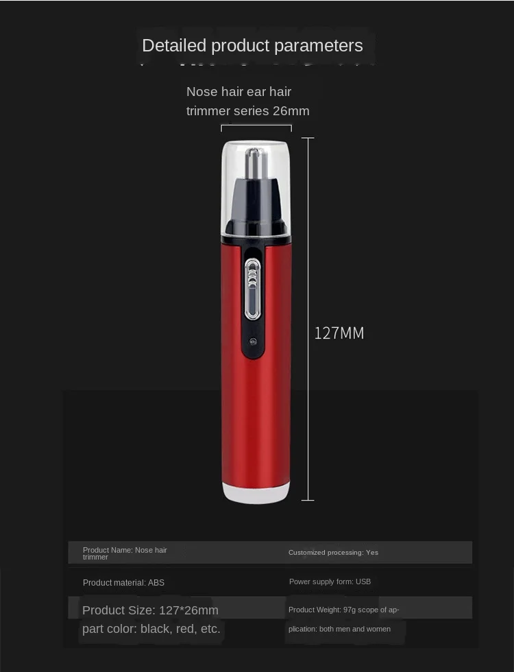 Usb Charging Ear Nose Hair Trimmer Double Blade Hair Shaver Face Hair Cleaning Remover For Men Women Ipx7 Waterproof Beard Clean
Usb Charging Ear Nose Hair Trimmer Double Blade Hair Shaver Face Hair Cleaning Remover For Men Women Ipx7 Waterproof Beard Clean