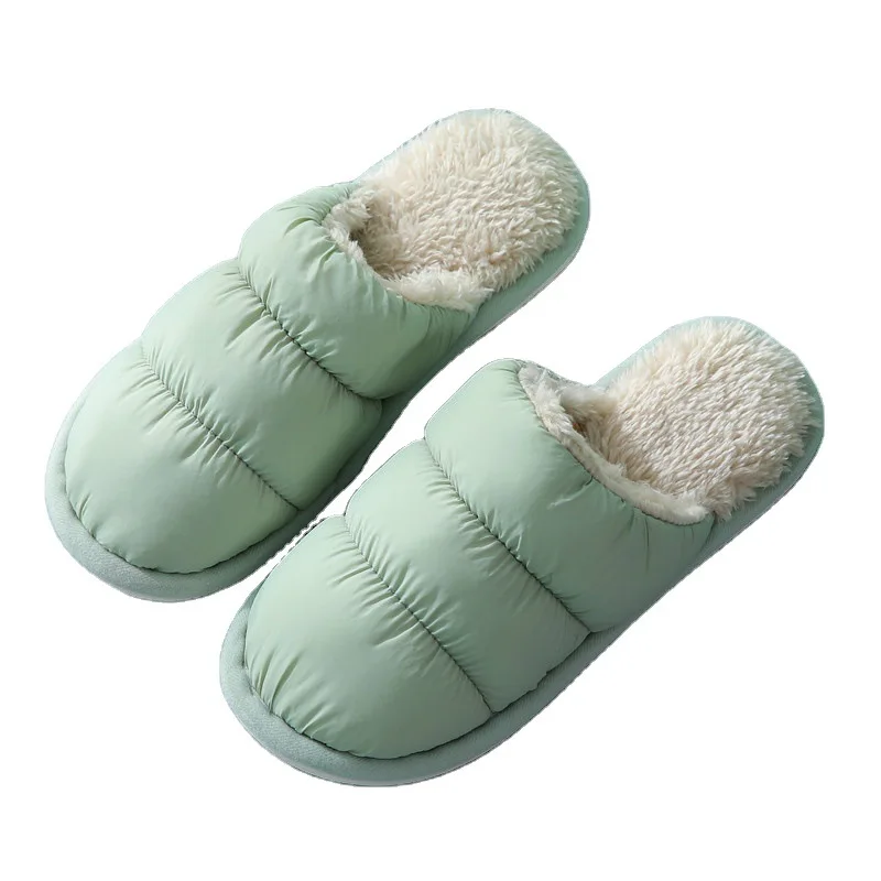 Autumn and winter down cloth household cotton slippers wholesale indoor men and women non-skid floor lovers home warm slippers
Autumn and winter down cloth household cotton slippers wholesale indoor men and women non-skid floor lovers home warm slippers