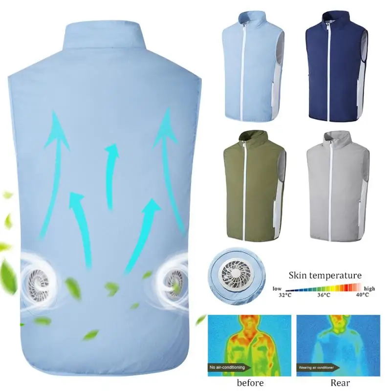 Men's Summer Cooling Air-conditioning Clothing Charging Refrigeration Vest Casual Fishing Clothing Cooling Air-conditioning Suit
Men's Summer Cooling Air-conditioning Clothing Charging Refrigeration Vest Casual Fishing Clothing Cooling Air-conditioning Suit