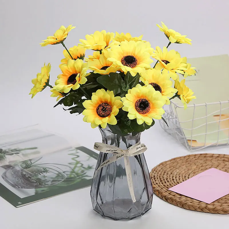 Artificial Sunflower Silk Fake Folowers Home Accessories Never Withering Flowers Room Accessory Home Decoration Decor Supplies
Artificial Sunflower Silk Fake Folowers Home Accessories Never Withering Flowers Room Accessory Home Decoration Decor Supplies