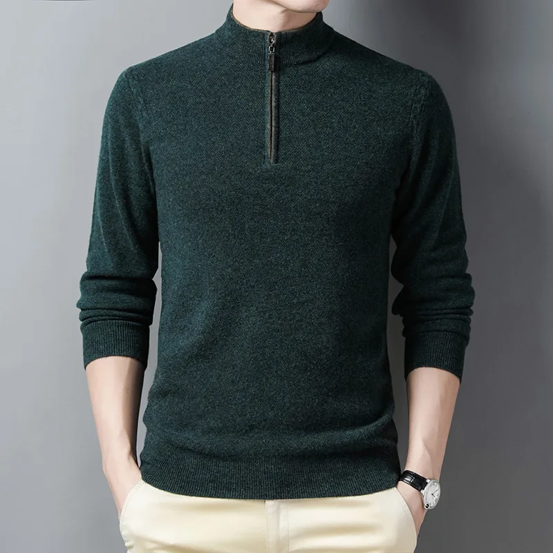 Мужская водолазка, однотонный шерстяной свитер на молнии, Однотонный свитер 1275
Мужская водолазка, однотонный шерстяной свитер на молнии, Однотонный свитер 1275