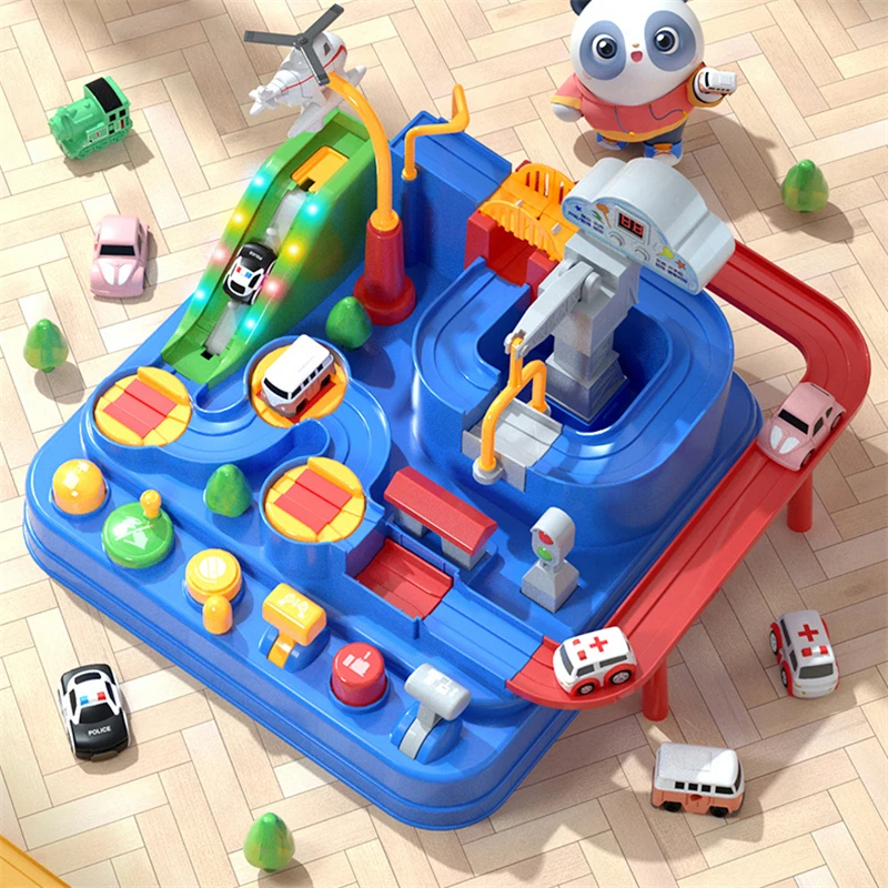

Автомобиль Приключения трек игрушки гоночный рельс модель автомобиля Гоночные Игрушки для детей развивающие игрушки игра мозга механичес...