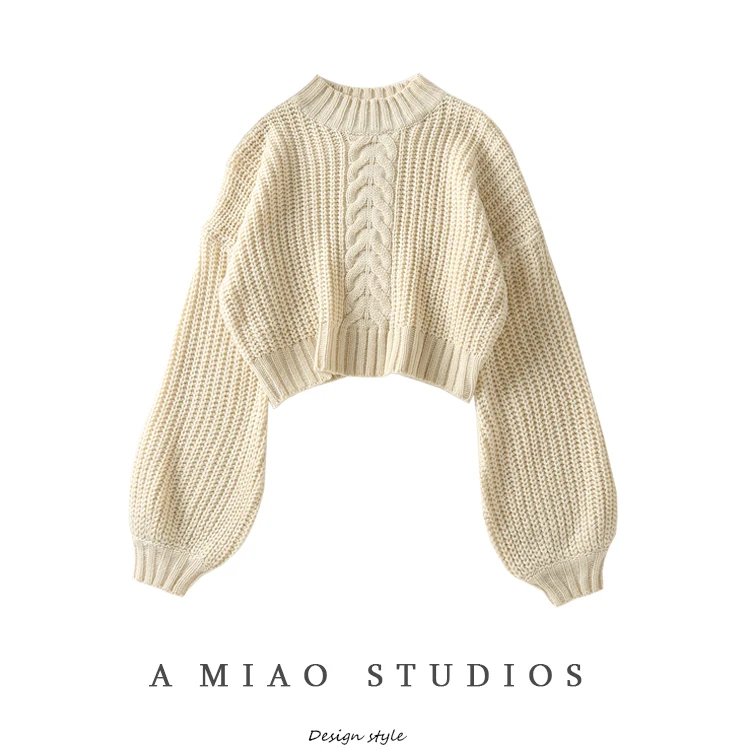 Australia Non-mainstream Retro Autumn and Winter Clothing New Female Retro Lantern Sleeve Sweater High-waisted Short
Australia Non-mainstream Retro Autumn and Winter Clothing New Female Retro Lantern Sleeve Sweater High-waisted Short