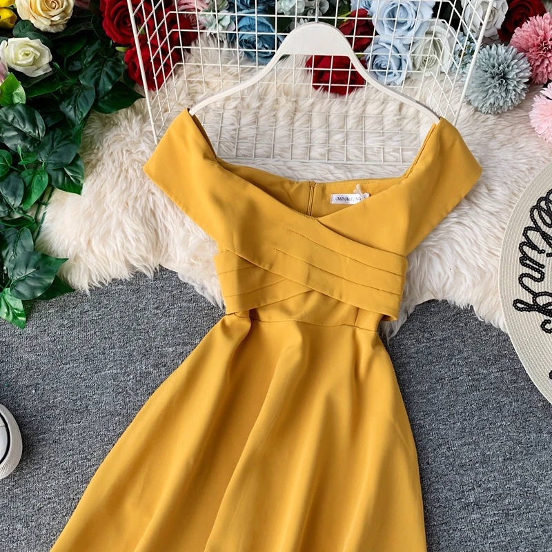 Vintage Slim Sexy Off Shoulder Dress Summer Autumn Midi Long Dress Vestido De Festa Women Casual Elegant Party A-Line Vestidos
Vintage Slim Sexy Off Shoulder Dress Summer Autumn Midi Long Dress Vestido De Festa Women Casual Elegant Party A-Line Vestidos