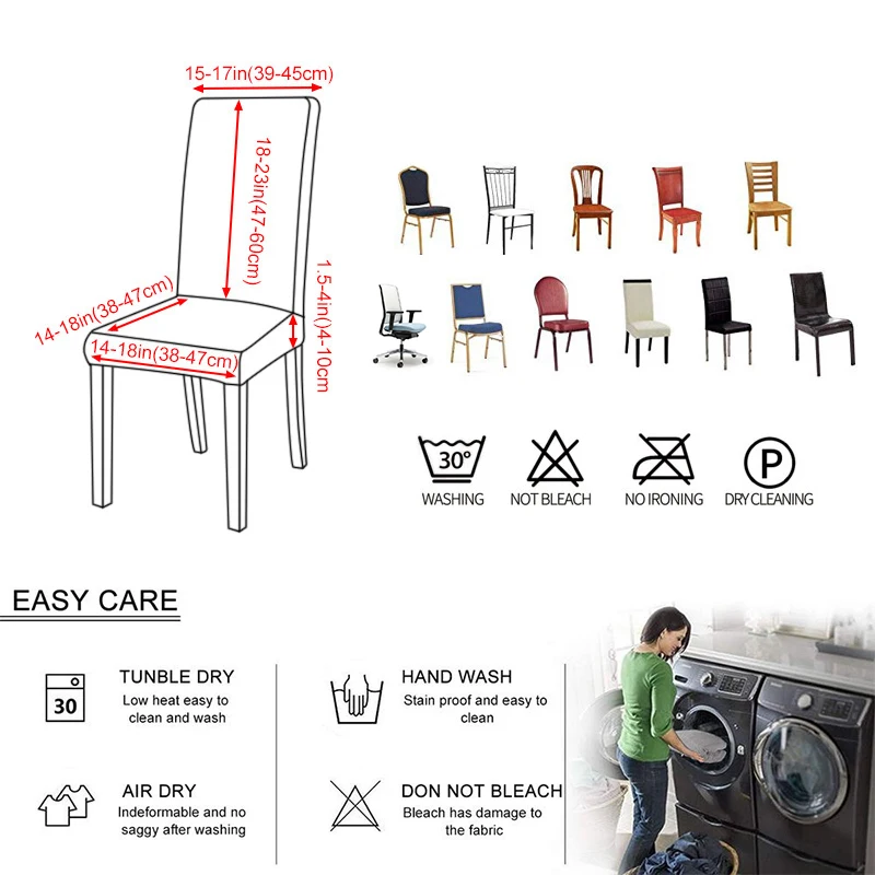 Plain Dining Chair Cover Spandex Elastic Chair Slipcover Case Stretch Seat Cover for Wedding Hotel Banquet Living Room
Plain Dining Chair Cover Spandex Elastic Chair Slipcover Case Stretch Seat Cover for Wedding Hotel Banquet Living Room