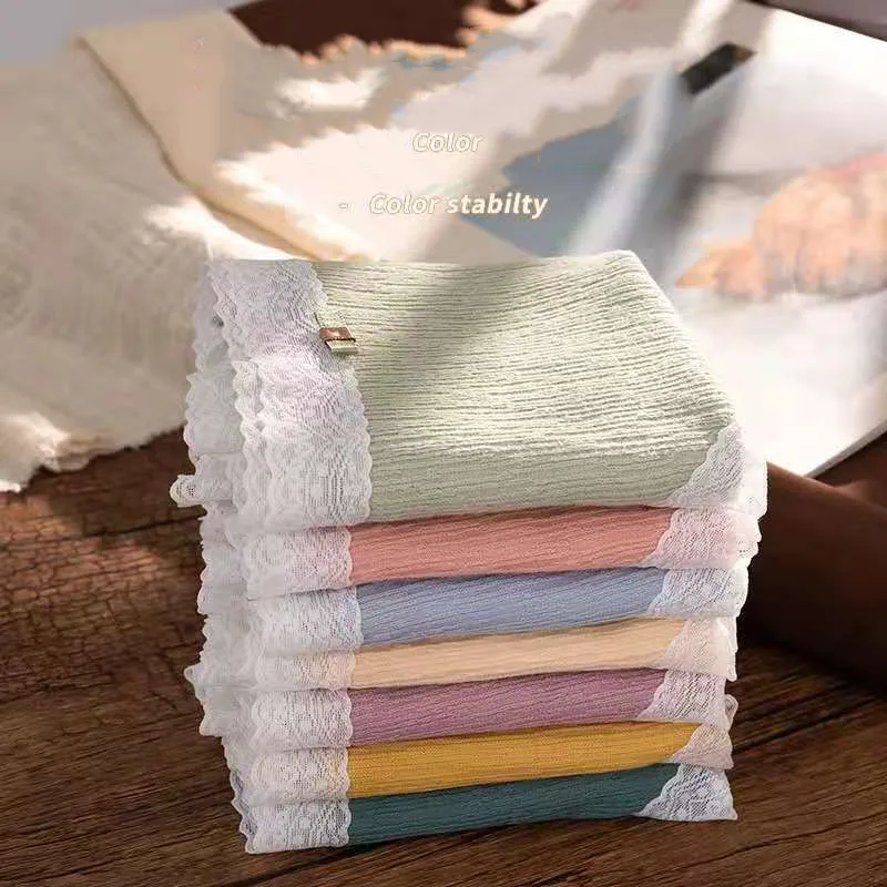 Women's Underwear Cotton Panty Sexy Lace Seamless Panties Female Mid Waist Underpants Intimates Lingerie Solid Color 
Women's Underwear Cotton Panty Sexy Lace Seamless Panties Female Mid Waist Underpants Intimates Lingerie Solid Color