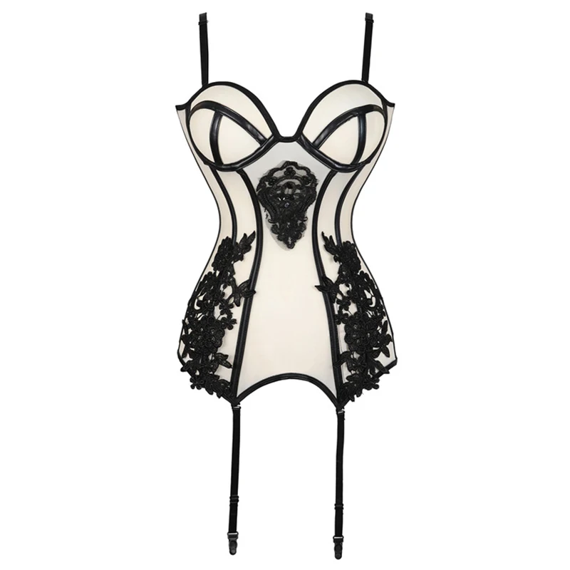Sexy Lingerie High Elasticity Corset Women Underwear Lace Up Bustier Mesh Overbust Straps Fabric Corsets Lingerie
Sexy Lingerie High Elasticity Corset Women Underwear Lace Up Bustier Mesh Overbust Straps Fabric Corsets Lingerie