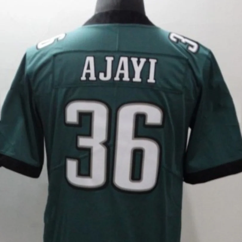 American Stitch Ajayi 36 Green White And Black Embroidery Eagles Football Jersey For Mens S,M,L,XL,XXL,XXXL
American Stitch Ajayi 36 Green White And Black Embroidery Eagles Football Jersey For Mens S,M,L,XL,XXL,XXXL