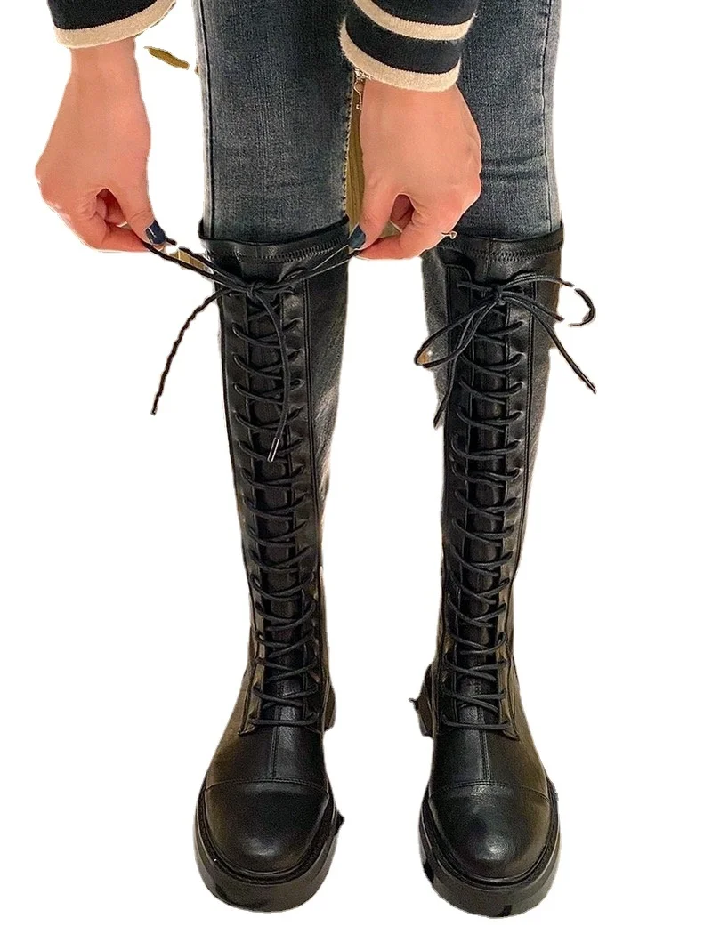 Женские сапоги в ретро-стиле, высокие рыцарские сапоги до колена на толстой подошве, кожаная обувь на шнуровке, женские осенние сапоги на кв...
Женские сапоги в ретро-стиле, высокие рыцарские сапоги до колена на толстой подошве, кожаная обувь на шнуровке, женские осенние сапоги на кв...