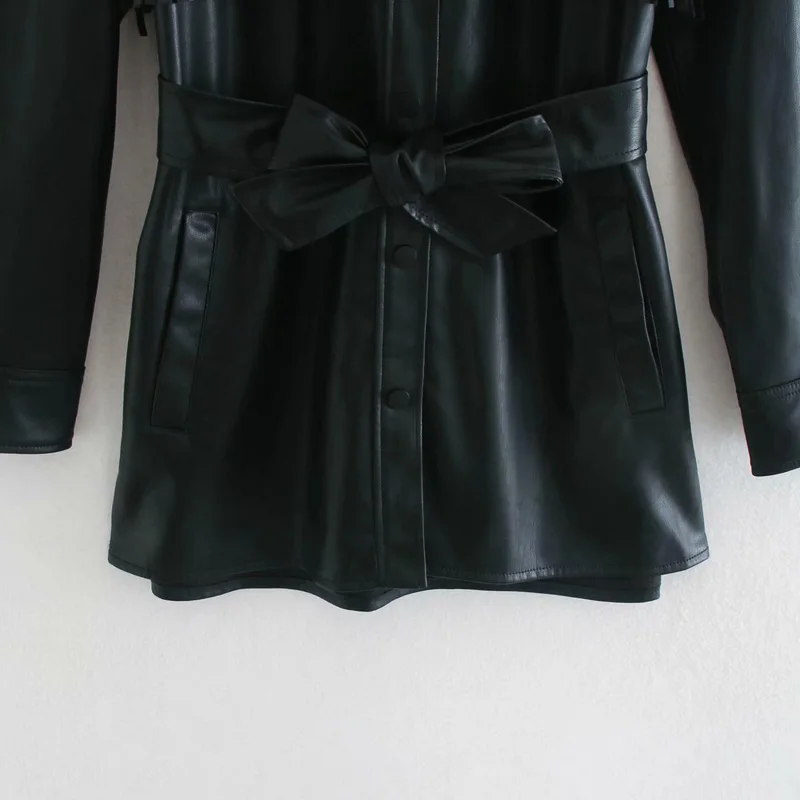 2020 Autumn Women Tassel PU Jackets Coats Long Sashes Bow Tie Single Breasted Solid Female Casual Long Jacket Outerwear Clothing
2020 Autumn Women Tassel PU Jackets Coats Long Sashes Bow Tie Single Breasted Solid Female Casual Long Jacket Outerwear Clothing