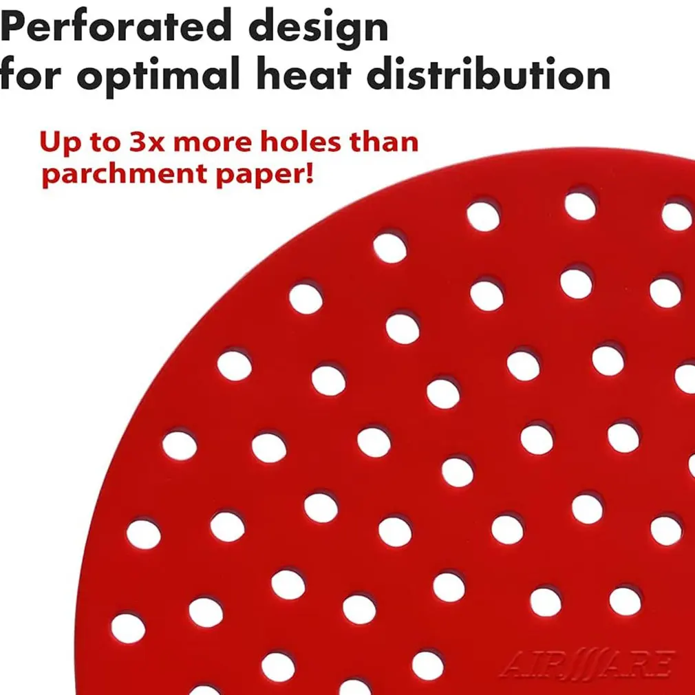 Reusable Round Air Fryer Silicone Accessories Air Fryer Non-stick Durable Pad Scale Place Mat Kitchenware
Reusable Round Air Fryer Silicone Accessories Air Fryer Non-stick Durable Pad Scale Place Mat Kitchenware