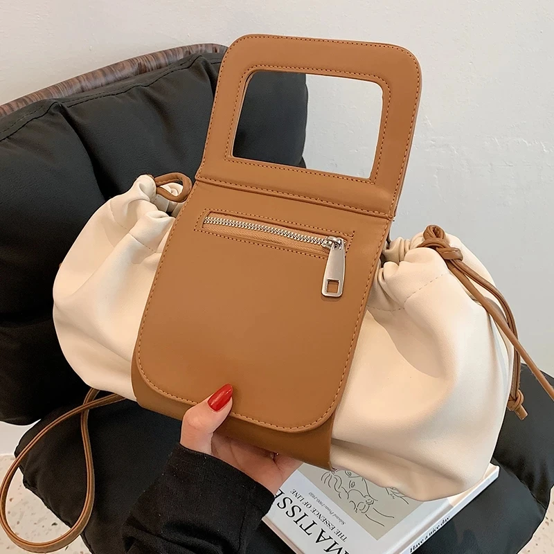 Большая Сумка-тоут из искусственной кожи, с плиссировкой контрастных цветов, 2021
Большая Сумка-тоут из искусственной кожи, с плиссировкой контрастных цветов, 2021