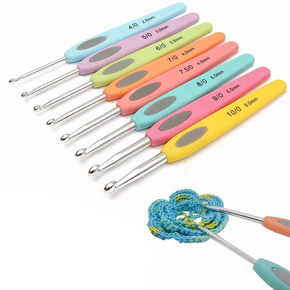 8Pcs 2.5-6mm Crochet Hook Set Plastic Handles Aluminum Knitting Needles Weave Craft Yarn Crochet Needles Knitting Sewing Tool
8Pcs 2.5-6mm Crochet Hook Set Plastic Handles Aluminum Knitting Needles Weave Craft Yarn Crochet Needles Knitting Sewing Tool