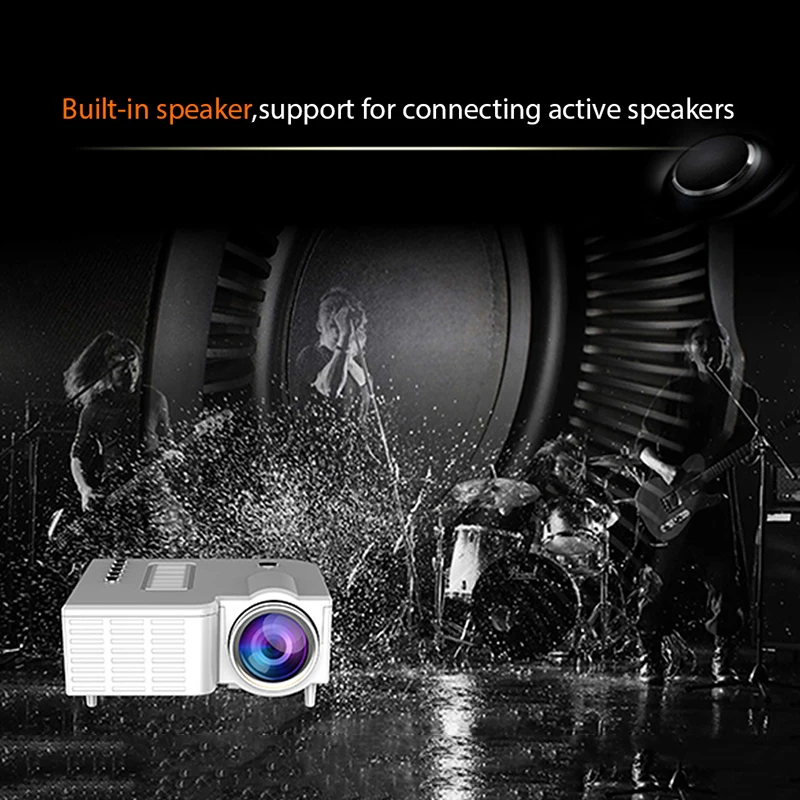 1080P Full HD LED Mini Projector 320*180 Supports 1080P Pixels Media Video player Portable Home Theater Cinema
1080P Full HD LED Mini Projector 320*180 Supports 1080P Pixels Media Video player Portable Home Theater Cinema