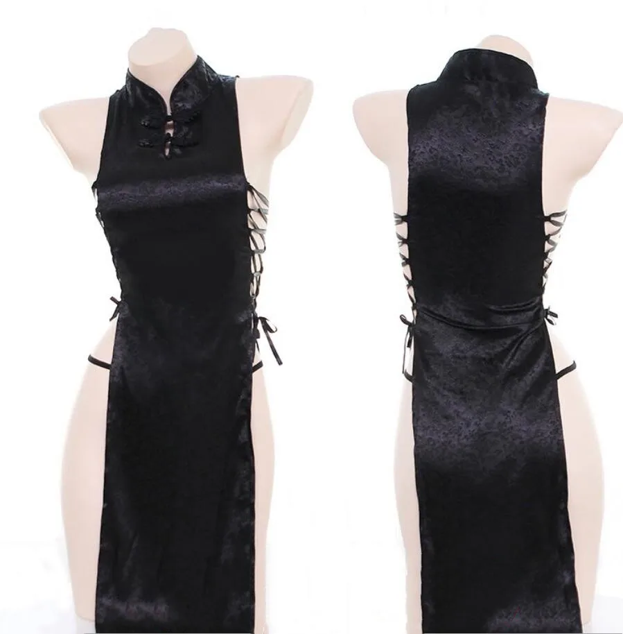 Женское сексуальное нижнее белье, Бандажное платье с высоким разрезом, платье-Ципао, Униформа, традиционный китайский костюм для ночного кл... 
Женское сексуальное нижнее белье, Бандажное платье с высоким разрезом, платье-Ципао, Униформа, традиционный китайский костюм для ночного кл...